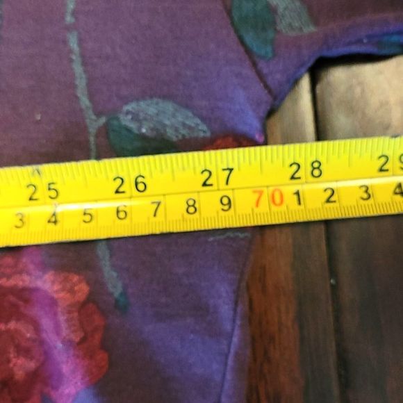 LuLaRoe GiGi Long Flowy Blouse Boat Neck High Low Hem Floral Quarter Sleeve Top - Picture 12 of 16